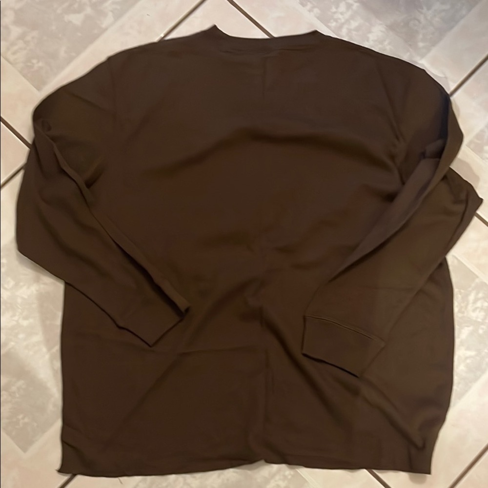 Premier Brown Long Sleeve Tee with Intricate Graphic - Picture 4 of 4